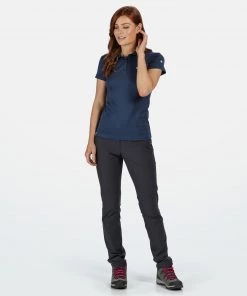 Ladies Polos, Tees & Shirts Regatta Ladies Maverick V Polo -DARK DENIM