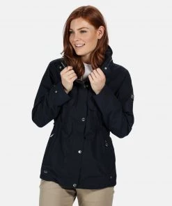 Ladies Jackets & Bodywarmers Regatta Ladies Narelle Waterproof Jacket -NAVY