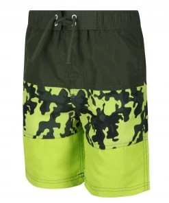Swimwear Regatta Kids Shaul III Swim Shorts -RACING GREEN
