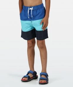 Regatta Kids Shaul III Swim Shorts -AZURE BLUE