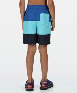 Regatta Kids Shaul III Swim Shorts -AZURE BLUE