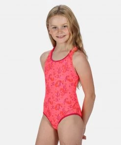Swimwear Regatta Kids Tanvi Swimsuit -FIERY CORAL