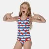 Regatta Kids Tanvi Swimsuit -FIERY RED Swimwear
