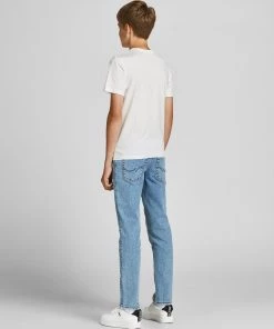 Jack & Jones JNR Jack & Jones JJCROSS Boys Tee -CLOUD DANCER