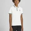 Jack & Jones JNR Jack & Jones JJMISARI Boys Polo -WHITE (7-8, 9-10 Only)