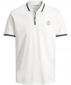 Jack & Jones JNR Jack & Jones JJMISARI Boys Polo -WHITE (7-8, 9-10 Only)