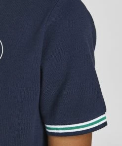 Jack & Jones JNR Kids Polos, Tees, & Shirts Jack & Jones JJMISARI Boys Polo -NAVY BLAZER (9-10 Only)