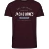 Jack & Jones JNR Jack & Jones JJHERRO Boys Tee -PORT Kids Polos, Tees, & Shirts