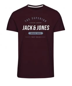 Jack & Jones JNR Jack & Jones JJHERRO Boys Tee -PORT Kids Polos, Tees, & Shirts