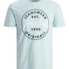 Jack & Jones JNR Jack & Jones JJHERRO Boys Tee -SKY BLUE Kids Polos, Tees, & Shirts