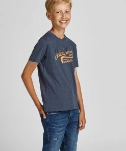 Jack & Jones JNR Kids Polos, Tees, & Shirts Jack & Jones JJNICK Boys Tee -NAVY BLAZER