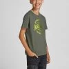 Jack & Jones JNR Kids Polos, Tees, & Shirts Jack & Jones JJNICK Boys Tee -FOREST NIGHT