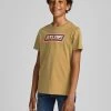 Jack & Jones JNR Jack & Jones JORSWIRLE Boys Tee -OLIVE Kids Polos, Tees, & Shirts
