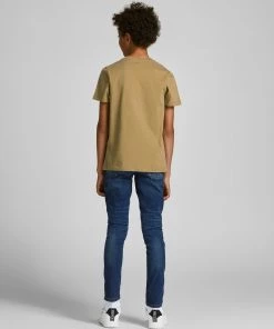 Jack & Jones JNR Jack & Jones JORSWIRLE Boys Tee -OLIVE Kids Polos, Tees, & Shirts