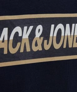 Jack & Jones JNR Jack & Jones JORSWIRLE Boys Tee -NAVY BLAZER Kids Polos, Tees, & Shirts