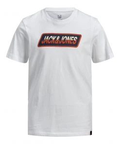 Jack & Jones JNR Jack & Jones JORSWIRLE Boys Tee -BRIGHT WHITE