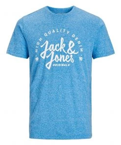 Jack & Jones JNR Jack & Jones JJKIMBEL Boys Tee -MEDITERRANEAN Kids Polos, Tees, & Shirts
