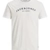 Jack & Jones JJCROSS Tee -CLOUD DANCER Mens Polos, Tees & Shirts
