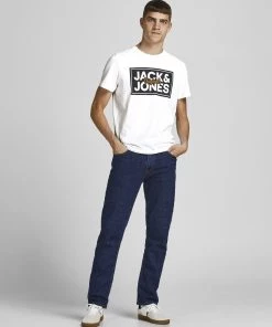 Jack & Jones JORTAPES Tee -WHITE Mens Polos, Tees & Shirts