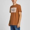 Jack & Jones JORTAPES Tee -BROWN