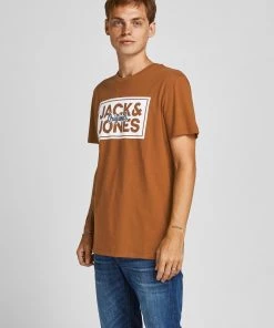 Jack & Jones JORTAPES Tee -BROWN