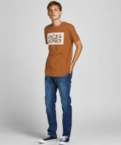 Jack & Jones JORTAPES Tee -BROWN