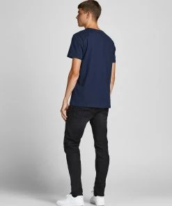 Mens Polos, Tees & Shirts Jack & Jones JORTAPES Tee -NAVY BLAZER