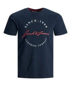 Mens Polos, Tees & Shirts Jack & Jones JJHERRO Tee -NAVY BLAZER