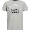 Jack & Jones JJHERRO Tee -LIGHT GREY MELANGE (M, XL Only) Mens Polos, Tees & Shirts