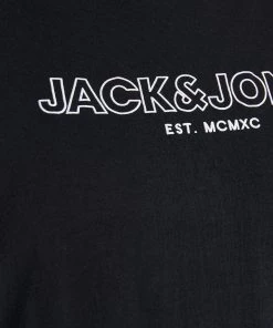 Jack & Jones JJBANK Plus Size Tee -BLACK