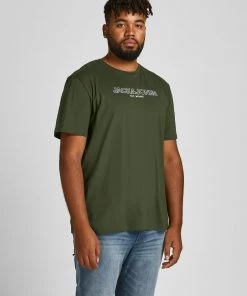 Jack & Jones JJBANK Plus Size Tee -FOREST NIGHT