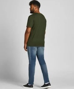 Jack & Jones JJBANK Plus Size Tee -FOREST NIGHT