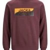 Jack & Jones JCOFLY Crew Sweatshirt, Big Logo -GRAPE (S, 2XL Only)