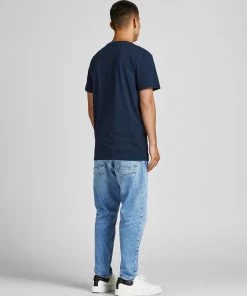 Jack & Jones JJBANK Tee -NAVY BLAZER