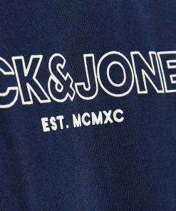 Jack & Jones JJBANK Tee -NAVY BLAZER