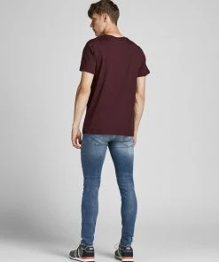 Mens Polos, Tees & Shirts Jack & Jones JJBANK Tee -PORT