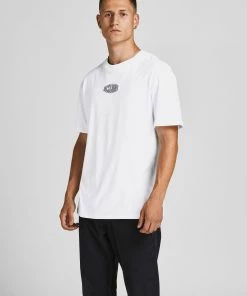 Jack & Jones JORWORLD Tee -WHITE Mens Polos, Tees & Shirts