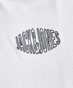 Jack & Jones JORWORLD Tee -WHITE Mens Polos, Tees & Shirts