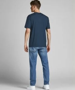 Jack & Jones JORWORLD Tee -NAVY BLAZER Mens Polos, Tees & Shirts