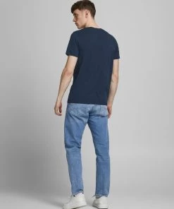 Jack & Jones JORTRISTANS Tee -NAVY BLAZER Mens Polos, Tees & Shirts