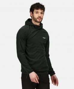 Regatta Mens Montes Fleece Hoody -FOREST GREEN