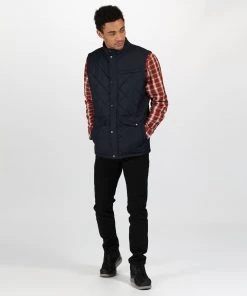 Mens Jackets & Bodywarmers Regatta Mens Locke Bodywarmer -NAVY