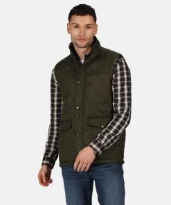 Mens Jackets & Bodywarmers Regatta Mens Locke Bodywarmer -DARK KHAKI