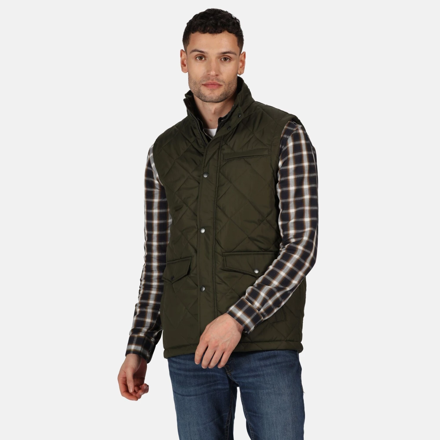 Mens Jackets & Bodywarmers Regatta Mens Locke Bodywarmer -DARK KHAKI