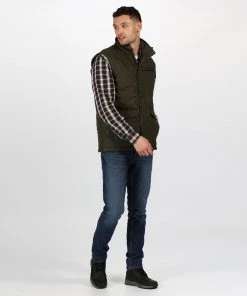 Mens Jackets & Bodywarmers Regatta Mens Locke Bodywarmer -DARK KHAKI