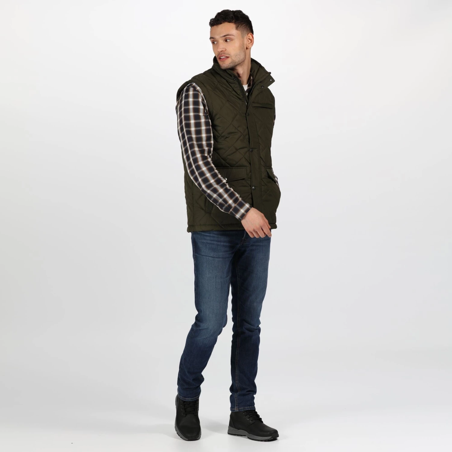 Mens Jackets & Bodywarmers Regatta Mens Locke Bodywarmer -DARK KHAKI