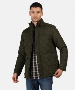 Regatta Mens Locke Jacket -DARK KHAKI Mens Jackets & Bodywarmers