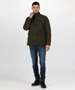Regatta Mens Locke Jacket -DARK KHAKI Mens Jackets & Bodywarmers