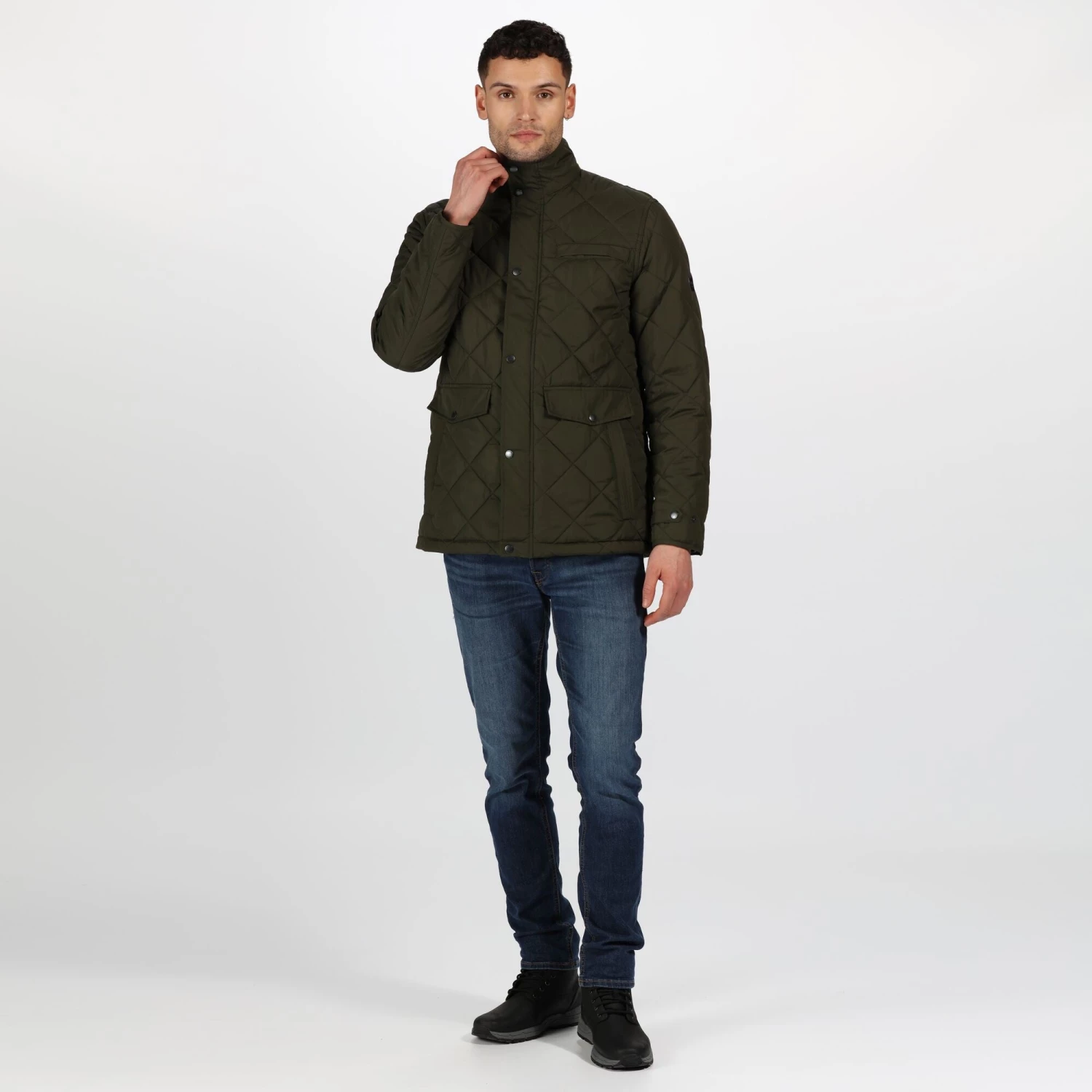 Regatta Mens Locke Jacket -DARK KHAKI Mens Jackets & Bodywarmers