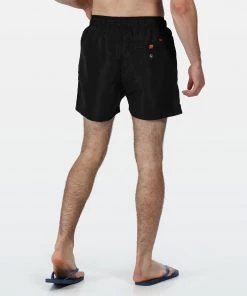 Regatta Mens Mawson II Swim Shorts -BLACK Swimwear
